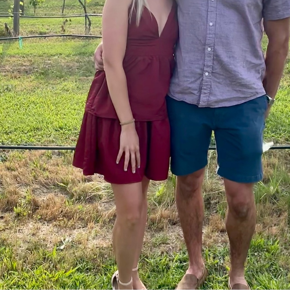 LuLu’s Burgundy Cocktail Dress - Picture 6 of 7
